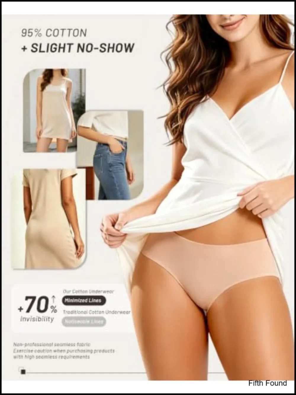 Cotton Blend Women's Briefs 6 Pack Mid Rise Stretchy Everyday Underwear Plus